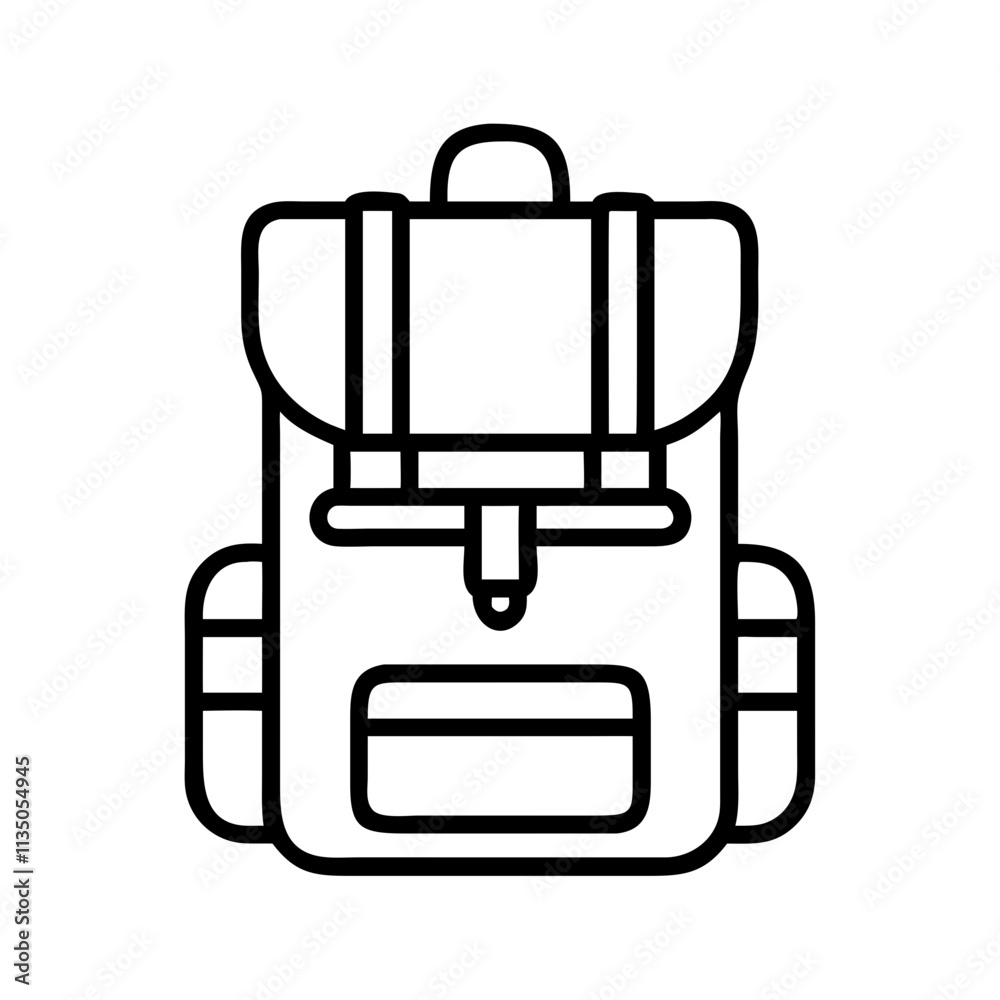 hiking backpack icon, father’s day line art, father icon - simple black line art icon of hiking backpack, for father’s day celebrations. father vector art. hiking backpack icon, father’s day line art, father icon - simple black line art icon of hiking backpack, for father’s day celebrations. father vector art.