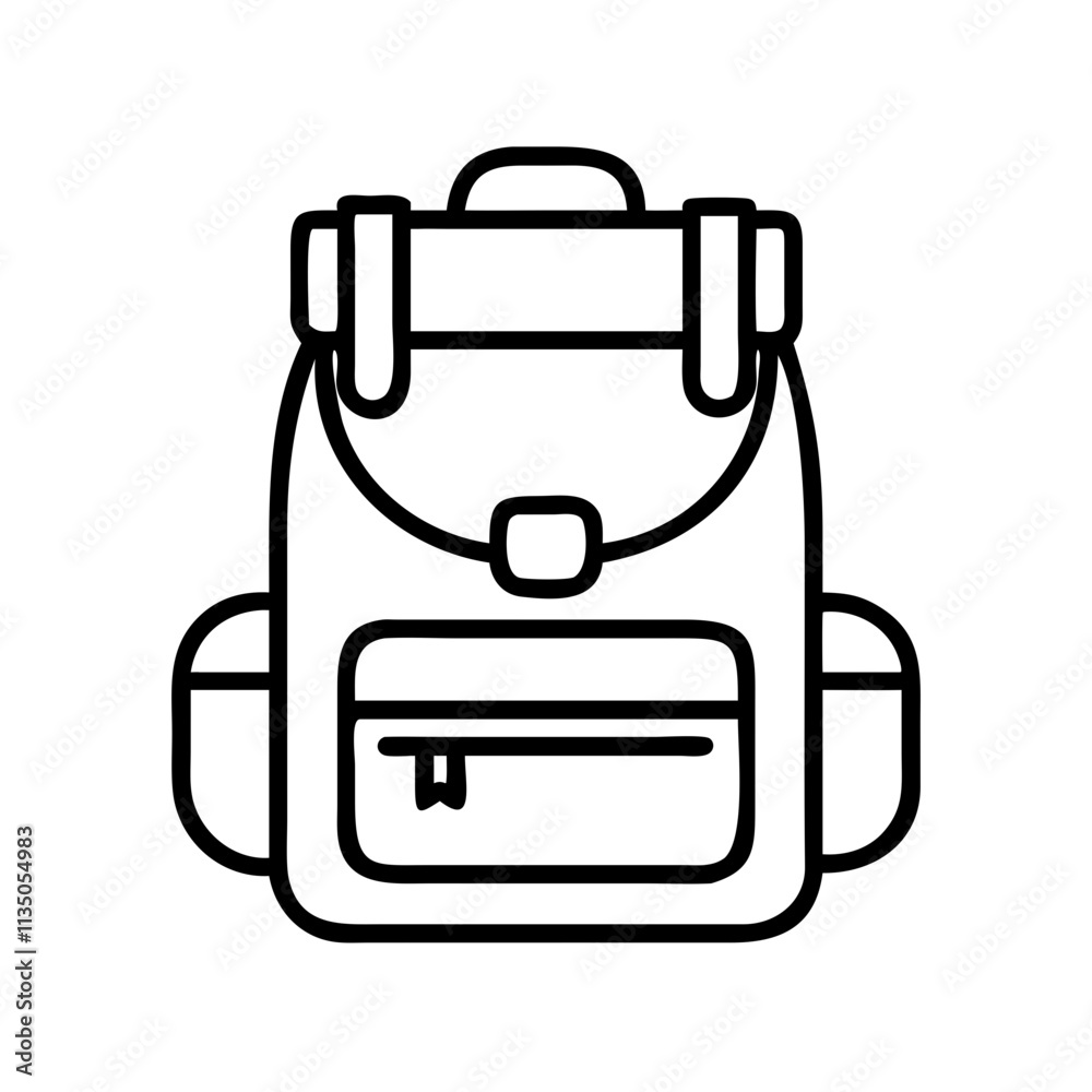 hiking backpack icon, father’s day line art, father icon - simple black line art icon of hiking backpack, for father’s day celebrations. father vector art. hiking backpack icon, father’s day line art, father icon - simple black line art icon of hiking backpack, for father’s day celebrations. father vector art.