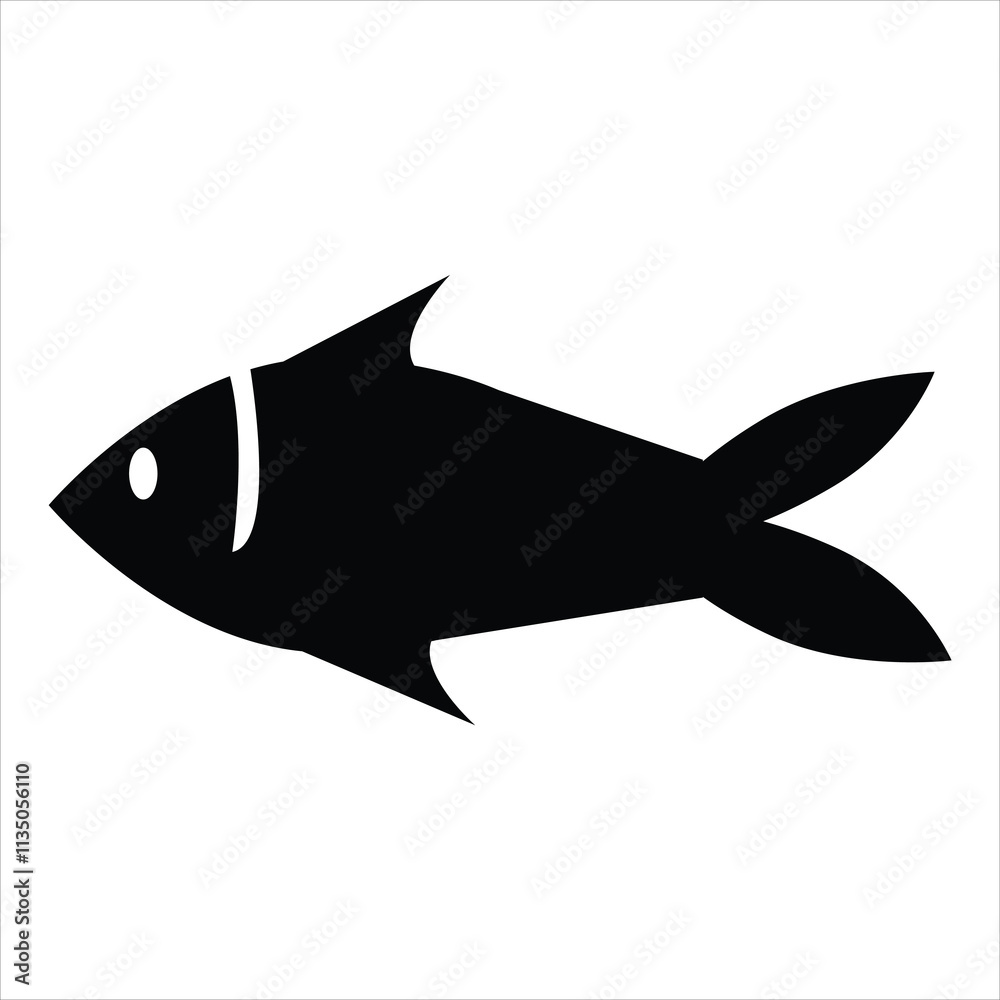 Fototapeta premium fish illustration.Fish logo. Icon design. Template elements