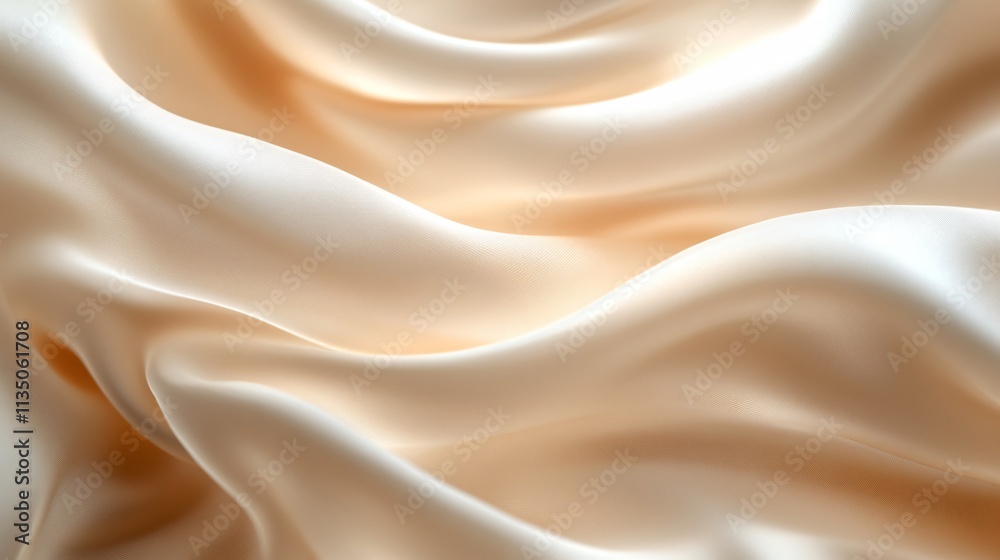 Elegant Beige Silk Drape Fabric Texture Elegant Beige Silk Drape Fabric Texture