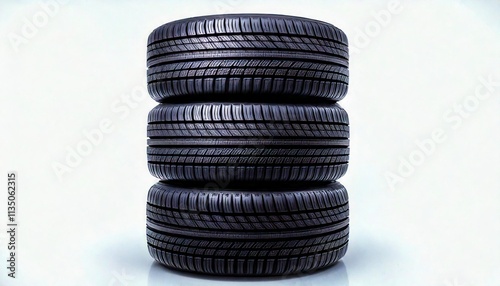 Showcasing durable rubber tires automotive industry product display studio environment close-up view quality assurance