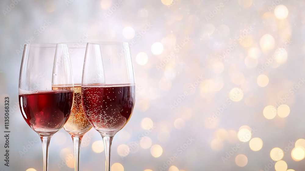 Friends toasting glasses with red wine in wedding. Friends toasting glasses with red wine in wedding.