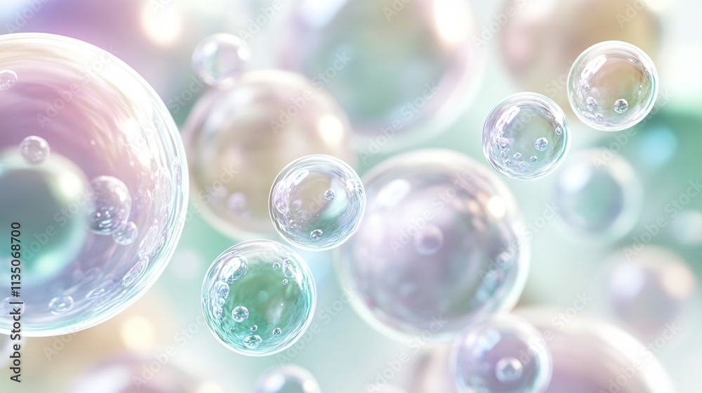 Pastel Bubbles Abstract Background Pastel Bubbles Abstract Background