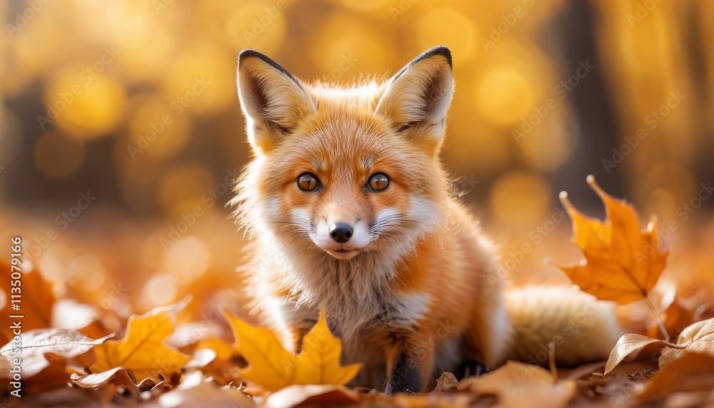 Obraz premium Fox Animal Fun Miniature Size Fantastic Surreal Wildlife