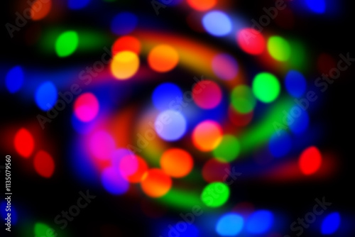 Blur light bokeh abstract background. Festiv background.