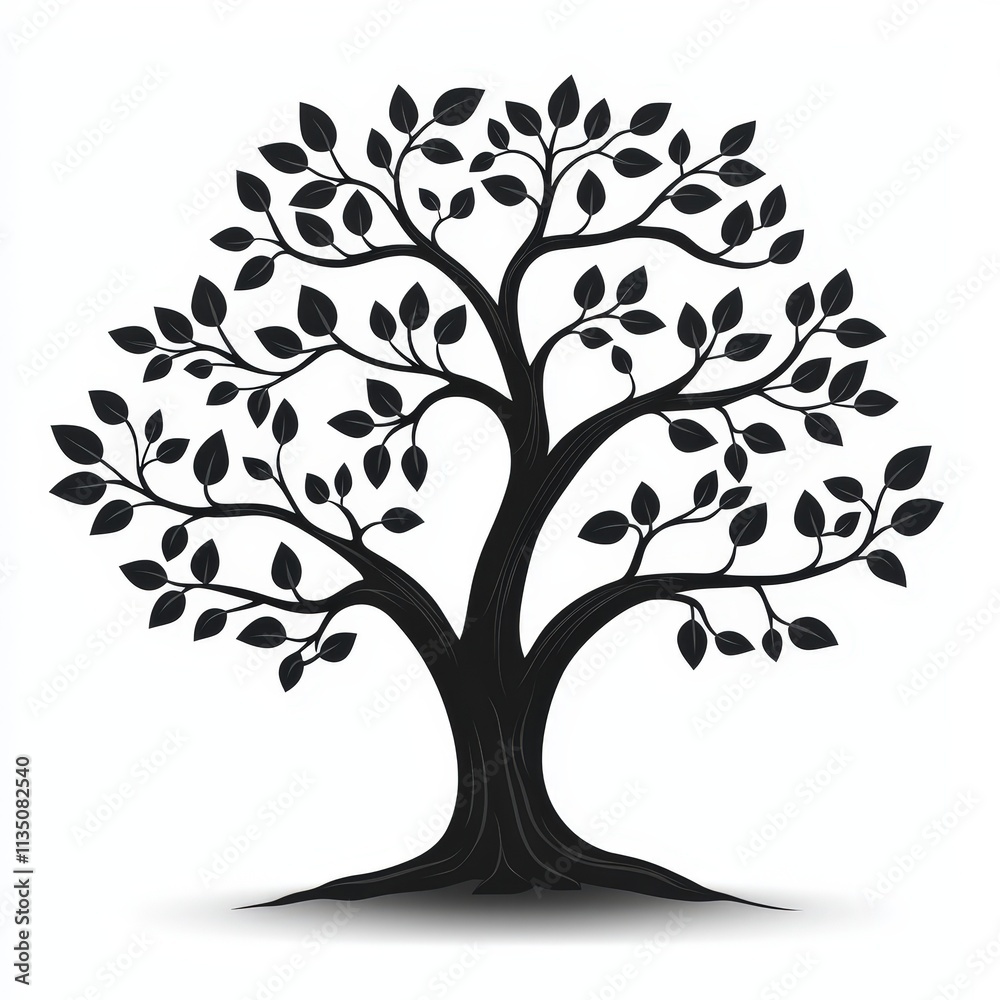 Obraz premium Design of tree logo icon symbol illustration isolated on white background