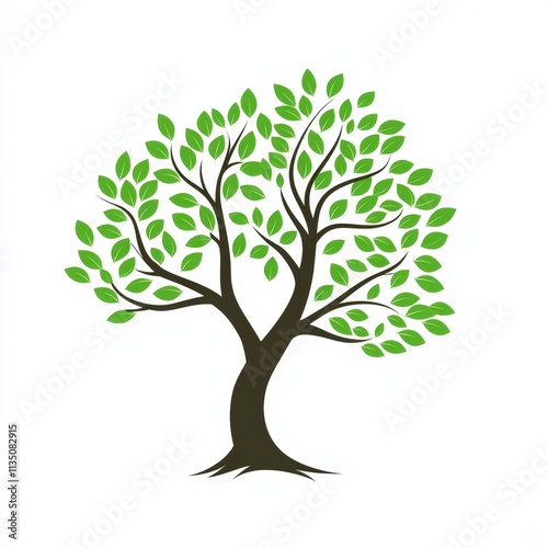 Design of tree logo icon symbol illustration isolated on white background