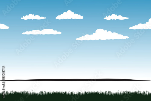 Sky background Illustration, Sky Vector had drawing  