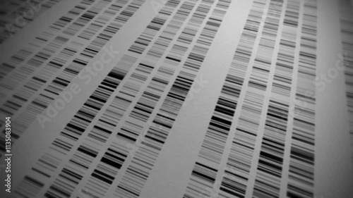 DNA bar patterns for analysis, seamless loop