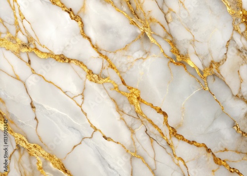 Indulge in opulent style: White and gold marble wallpaper adds luxurious texture and elegant appeal to any interior.