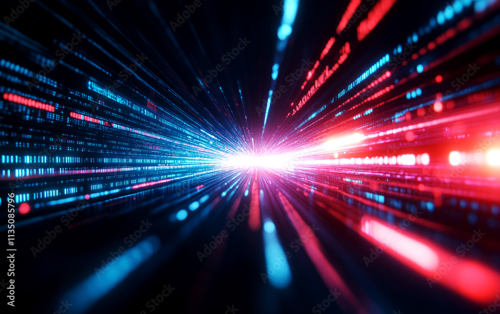 Dynamic showcase of fiber optic cables in action futuristic digital environment high-tech visual representation Dynamic showcase of fiber optic cables in action futuristic digital environment high-tech visual representation