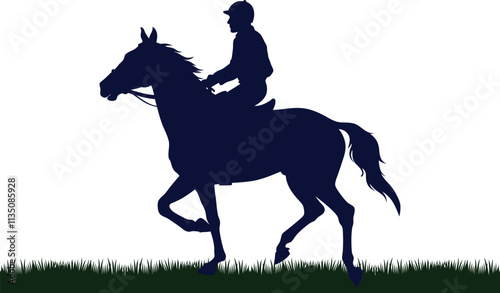 Horse riding silhouette collection