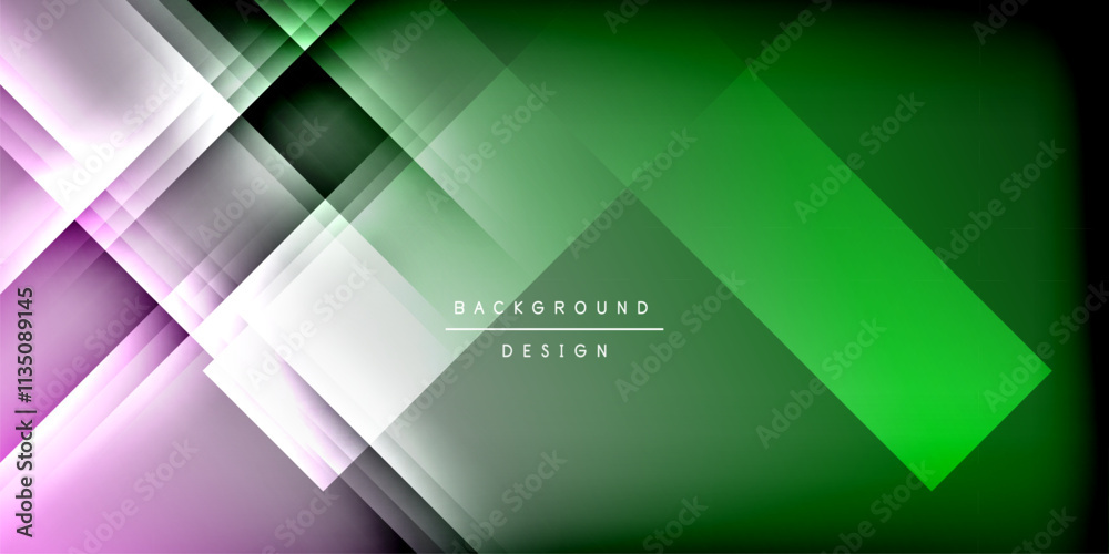 Fototapeta premium Expressive poster with shadow lines. Features technology, minimalist, and business themes, bright vibrant color schemes