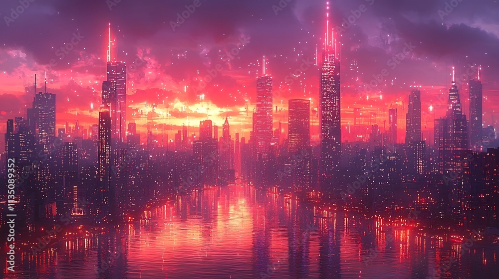 Futuristic City with Holographic Security Grids Scanning Citizens for Fraud Detection Futuristic City with Holographic Security Grids Scanning Citizens for Fraud Detection