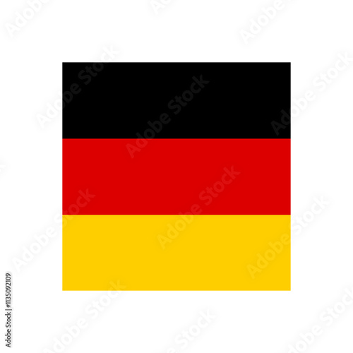 Flag of Germany icon german national symbol vector illustration.