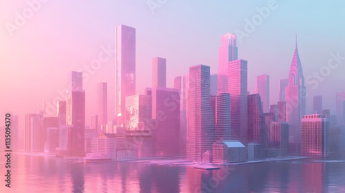 Urban Mystique Illustration with Cityscapes, Neon Lights, and Mysterious Atmosphere