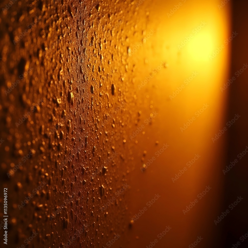 drops of water golden background ai generative drops of water golden background ai generative