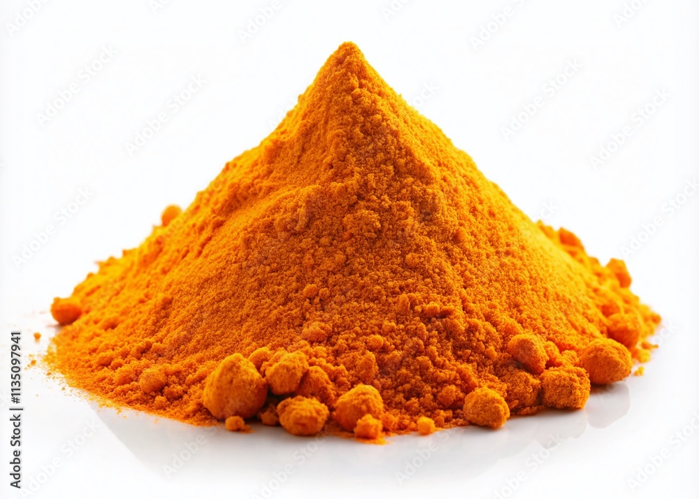 Organic Turmeric Powder Isolated on White Background for Culinary and Health Uses, Perfect for Food Photography and Natural Remedies - Curcuma Longa Spice Organic Turmeric Powder Isolated on White Background for Culinary and Health Uses, Perfect for Food Photography and Natural Remedies - Curcuma Longa Spice