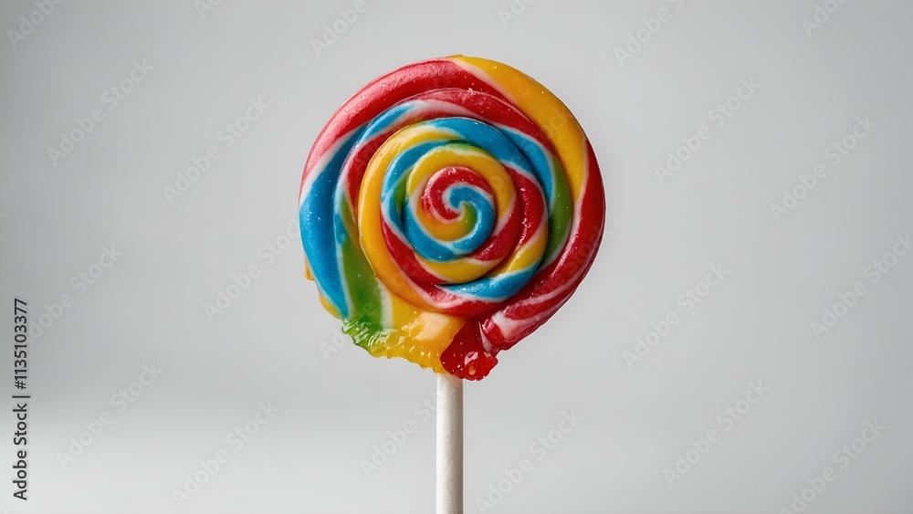 Colorful lollipop isolated on white background, full depth of field, clipping path
Colorful lollipop isolated on white background, full depth of field, clipping path