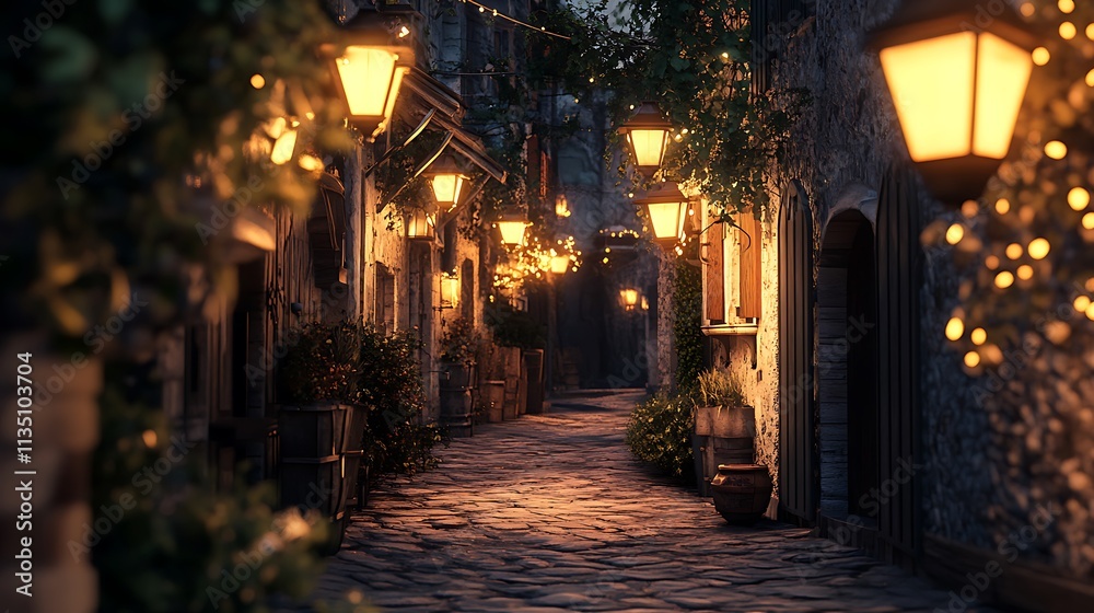Urban Mystique Illustration with Cityscapes, Neon Lights, and Mysterious Atmosphere Urban Mystique Illustration with Cityscapes, Neon Lights, and Mysterious Atmosphere