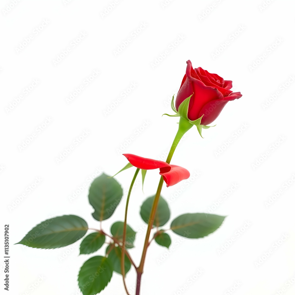 red rose isolated on white red rose isolated on white