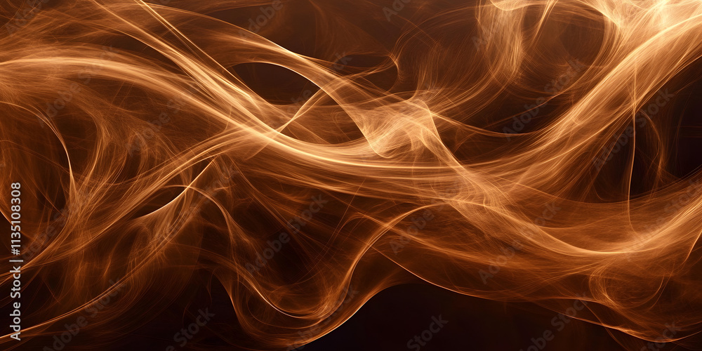 Fototapeta premium Golden Abstract Swirls