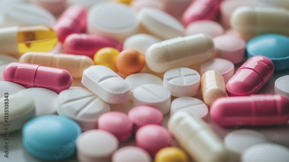 Assorted Pharmaceutical Medicine Pills and Tablets for Various Health Needs and Treatment Schedules Assorted Pharmaceutical Medicine Pills and Tablets for Various Health Needs and Treatment Schedules