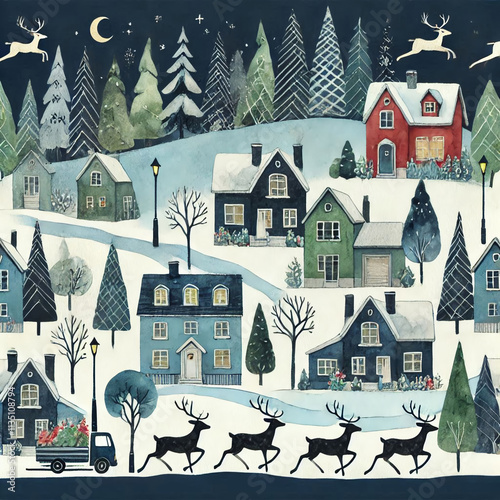 Vintage empty wooden background with a chrismas decorations. Copy space for text. Good for banners