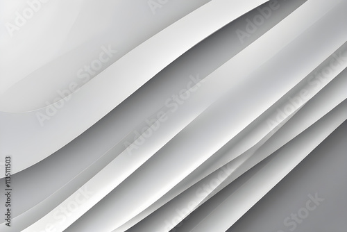 Smooth gray waves creating an elegant and modern abstract background
