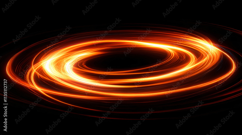 Neon light swirl, abstract background. Generative AI Neon light swirl, abstract background. Generative AI