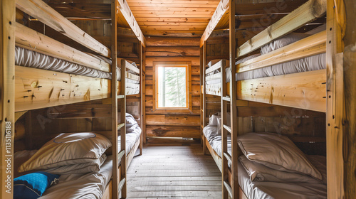 Cozy Wooden Apartment with Bunk Beds for Comfortable Tourist Stays
