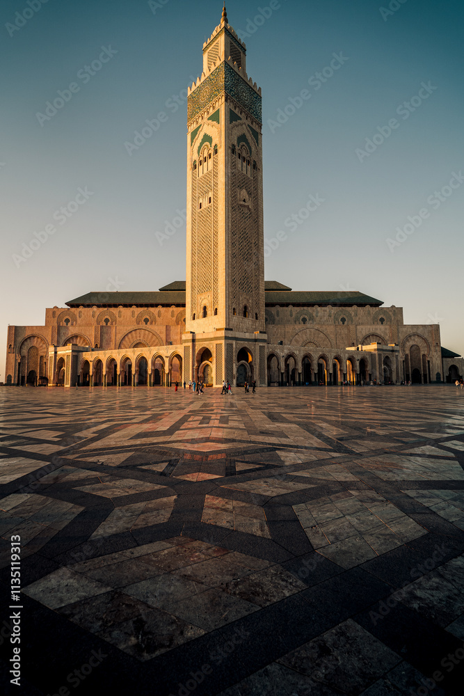 Obraz premium The Hassan II Mosque in Casablanca