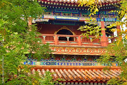 Beijing; China - november 6 2024 : Yonghe Temple photo