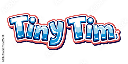 Tiny Tim logo text design vector illustration (3)