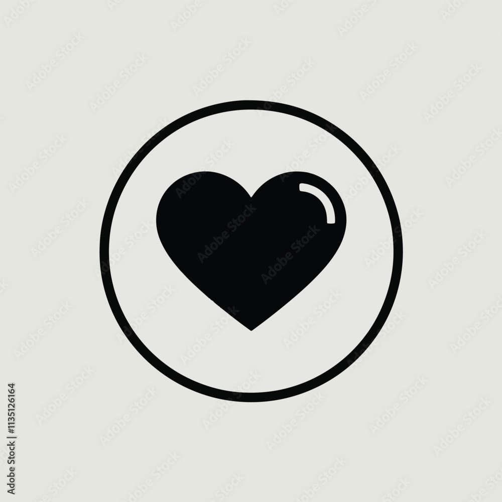 heart icon vector illustration