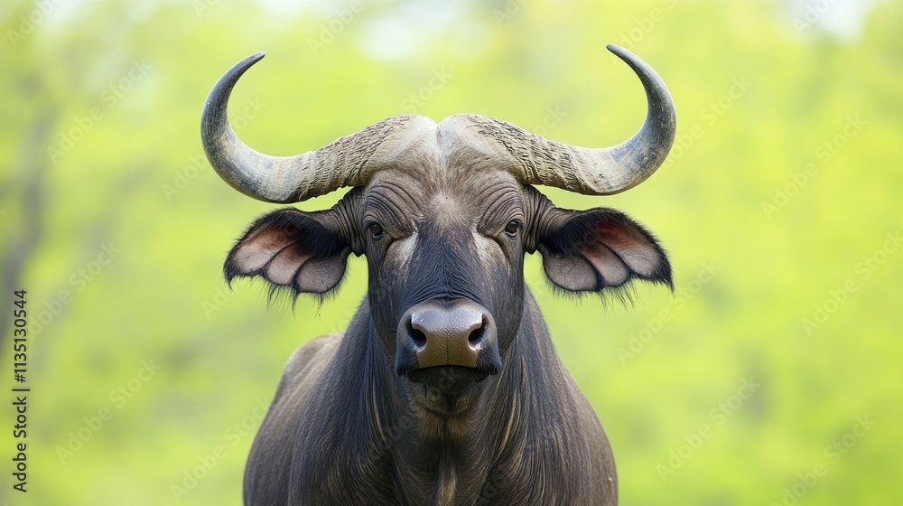 African Cape Buffalo Majestic Animal Portrait African Cape Buffalo Majestic Animal Portrait