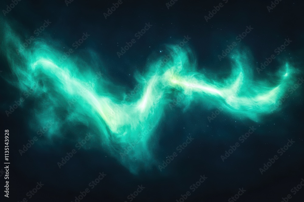 Teal Nebula in Space Teal Nebula in Space