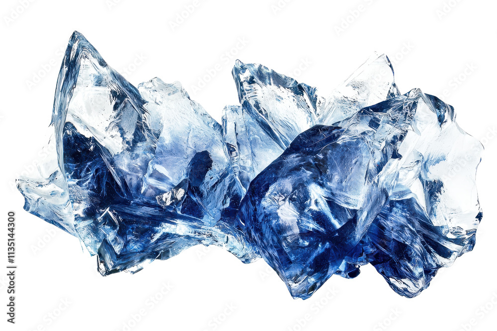 Shimmering blue crystals with sharp edges and a rugged surface, showcasing light reflections and intricate structures. Shimmering blue crystals with sharp edges and a rugged surface, showcasing light reflections and intricate structures.
