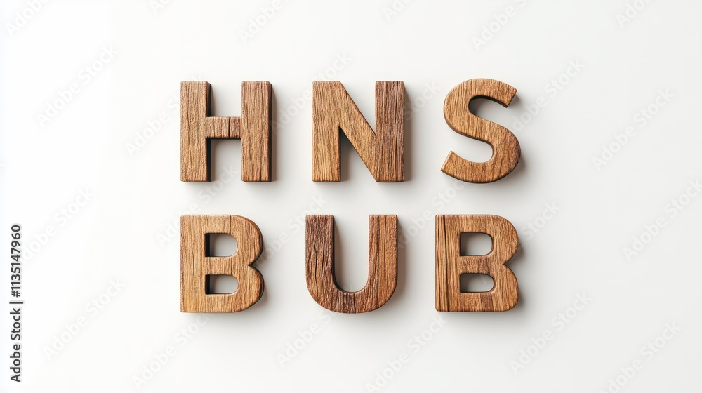 Infuse warmth and authenticity into your brand with an Elegant Wooden Alphabet Logo mockup, showcasing finely crafted wooden letters against the solid pure white background, Infuse warmth and authenticity into your brand with an Elegant Wooden Alphabet Logo mockup, showcasing finely crafted wooden letters against the solid pure white background,