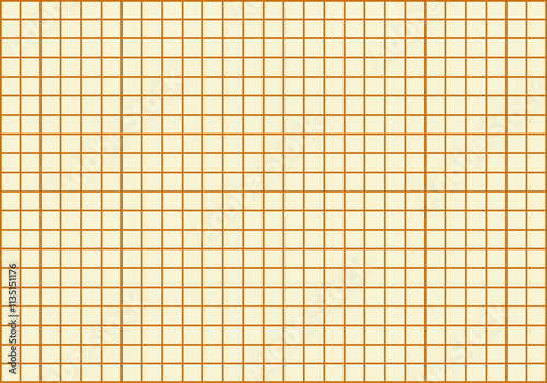 Cuadrícula de trazo naranja en fondo amarillo
