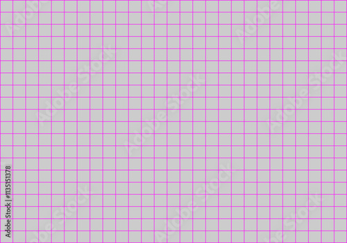 Fondo de cuadrícula de trazo rosa en fondo gris