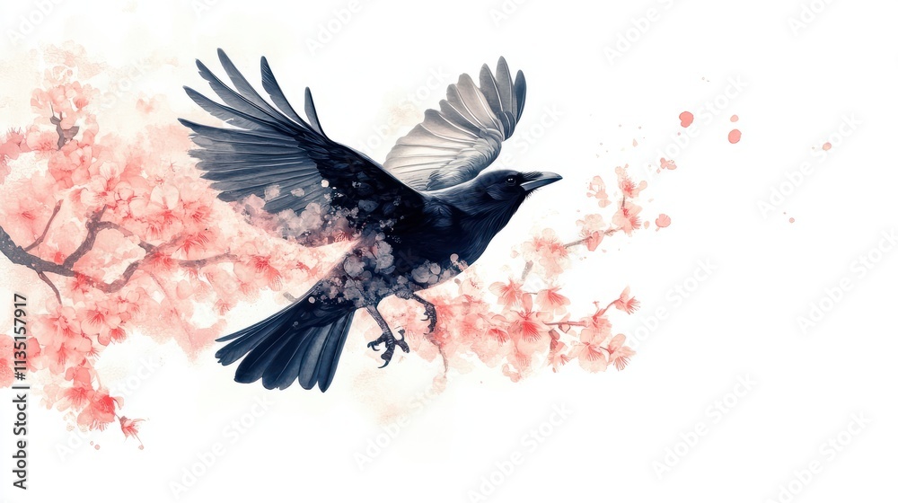 Obraz premium PNG Crow animal bird.