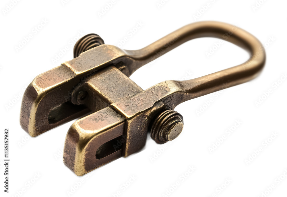 Adjustable Clamp for Securing & Holding - Isolated on White Background Adjustable Clamp for Securing & Holding - Isolated on White Background