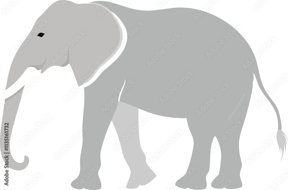 a black and white silhouette of an elephant with vector a black and white silhouette of an elephant with vector