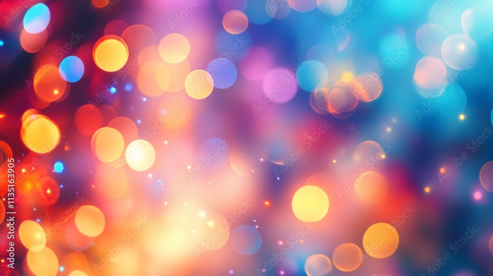Artistic abstract bokeh image with an array of soft, multicolored light spots against a dark background, evoking a warm, atmospheric feeling perfect for digital and graphic projects.. AI Generation Artistic abstract bokeh image with an array of soft, multicolored light spots against a dark background, evoking a warm, atmospheric feeling perfect for digital and graphic projects.. AI Generation