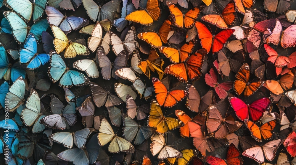 A Colorful Collection Of Many Butterflies A Colorful Collection Of Many Butterflies