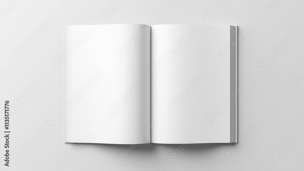 Closed magazine mockup with soft shadows and a matte finish effect Closed magazine mockup with soft shadows and a matte finish effect