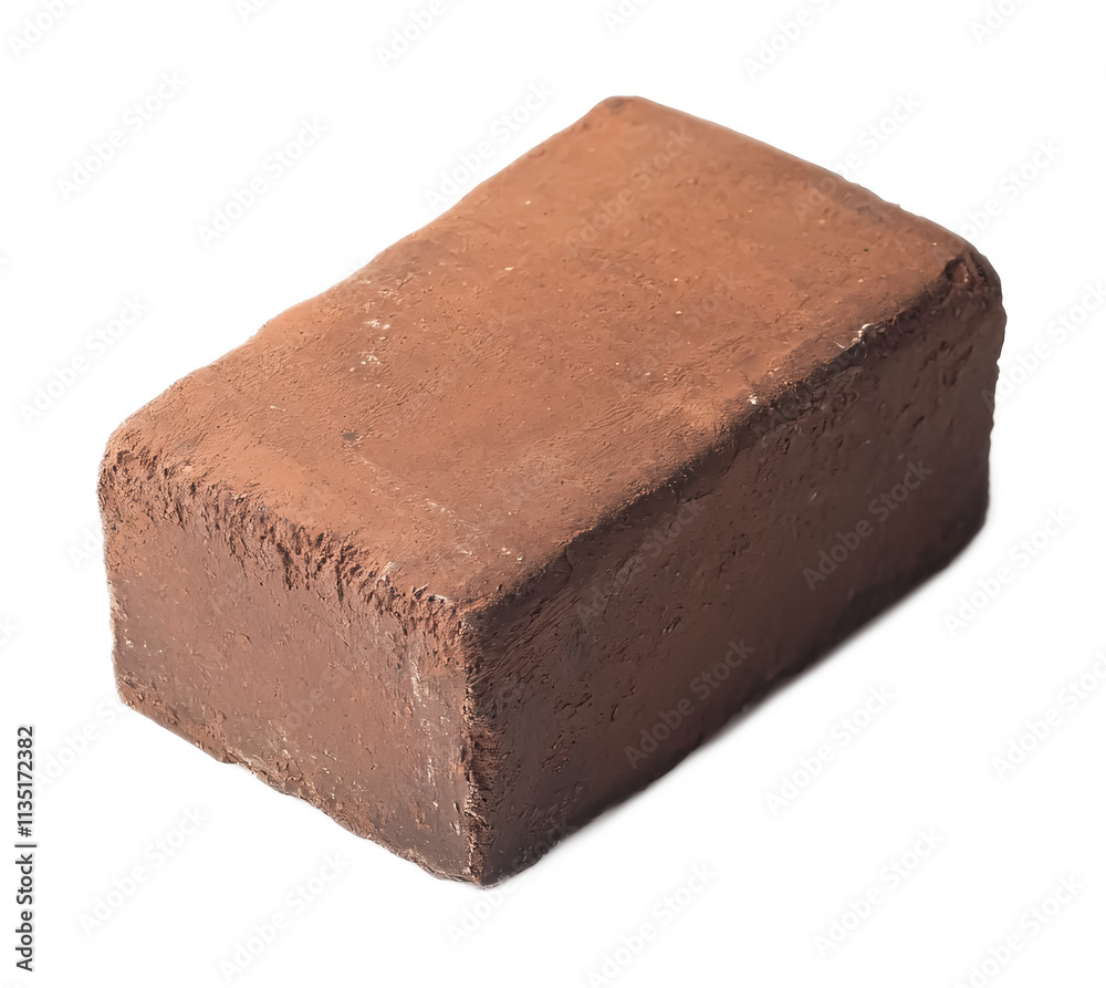 Clay Block for Sculpting & Art Projects - Isolated on White Background Clay Block for Sculpting & Art Projects - Isolated on White Background