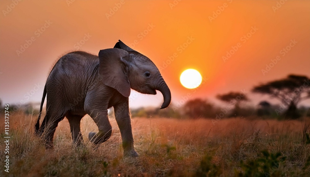 Obraz premium horse in sunset