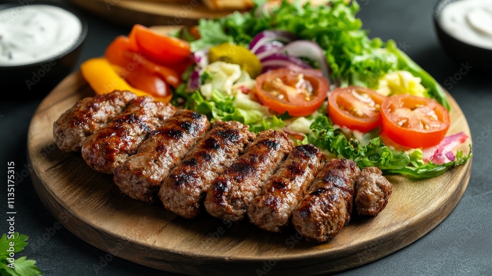 delicious burger yummy with salad and kabab delicious burger yummy with salad and kabab